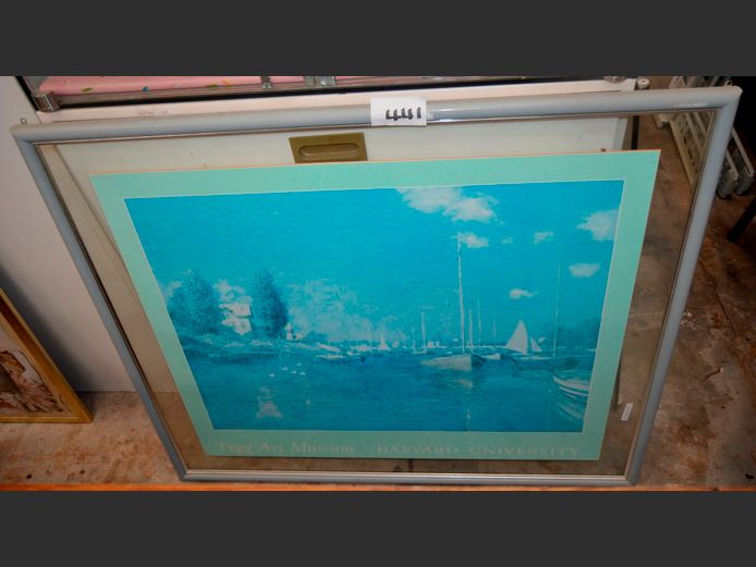 FOGG ART MUSEUM PRINT "BOATS, 70 x 52cm