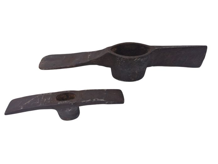 Vintage Heavy Duty Forged Iron Pick Mattock Head Tools