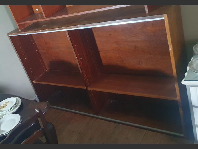 SAPELE MAHOGANY 4-TIER BOOKSHELF