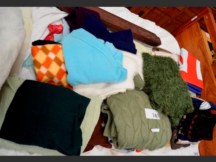 ASSORTED LADIES JERSEYS, SHIRTS, SCARVES, etc