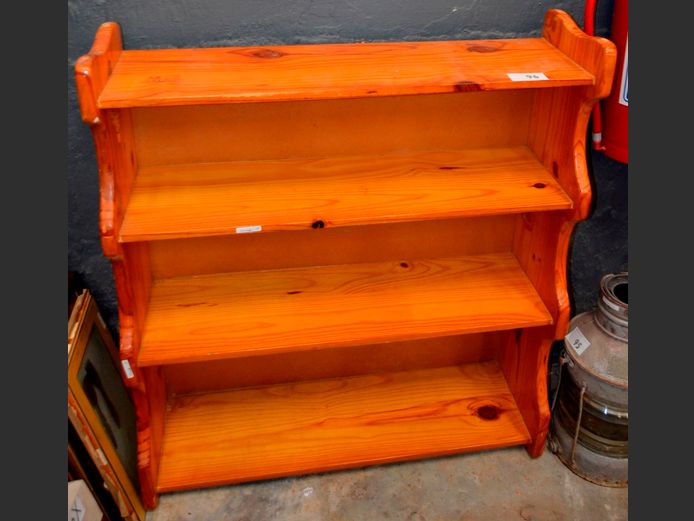 PINE 3-TIER BOOKSHELF, 94 x 27 x 108cm