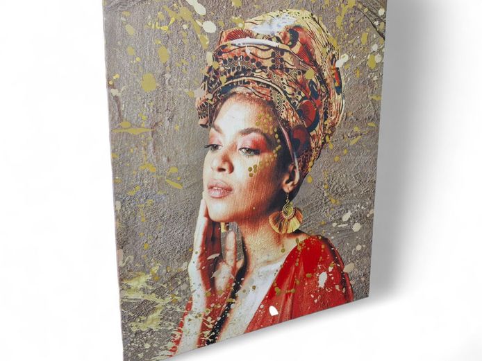 African Women Canvas Framed Print