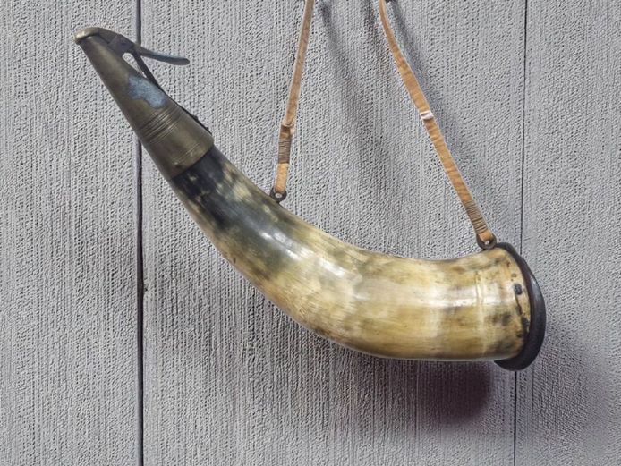 Antique Powder Horn Brass Tip