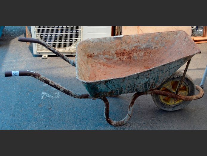 METAL WHEELBARROW [Rusty] ### PLUS VAT ###