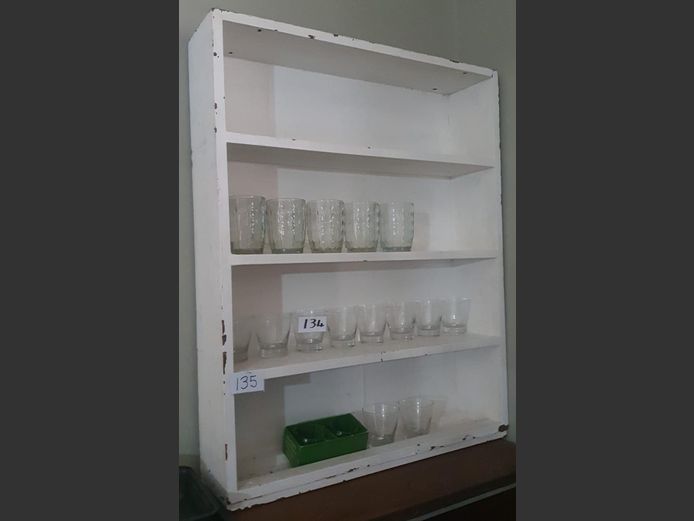WHITE 4-TIER BOOKSHELF 