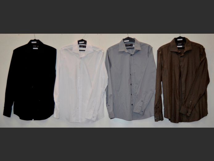 WOOLWORTHS: 4 x MEN'S SHIRTS [Sizes 38, 39 & Medium]