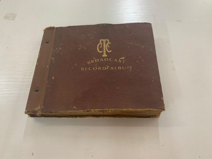 Broadcast Record Album Binder 