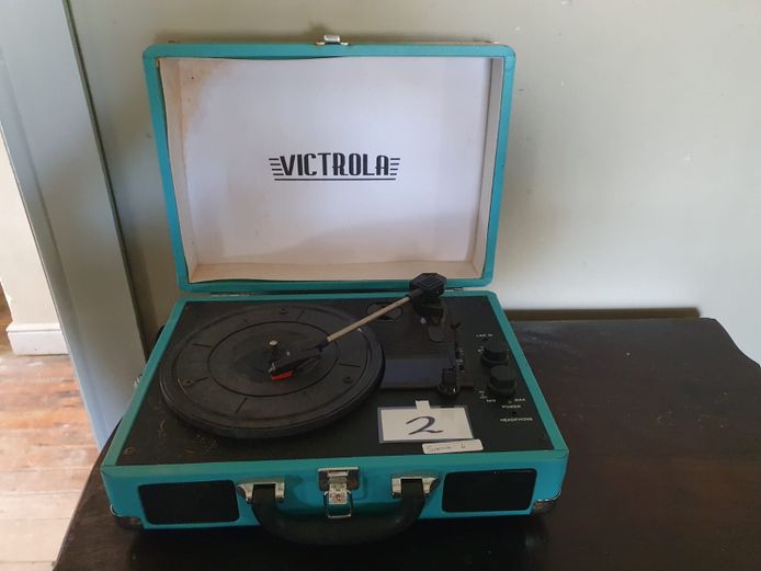 Victrola LP Player in Case