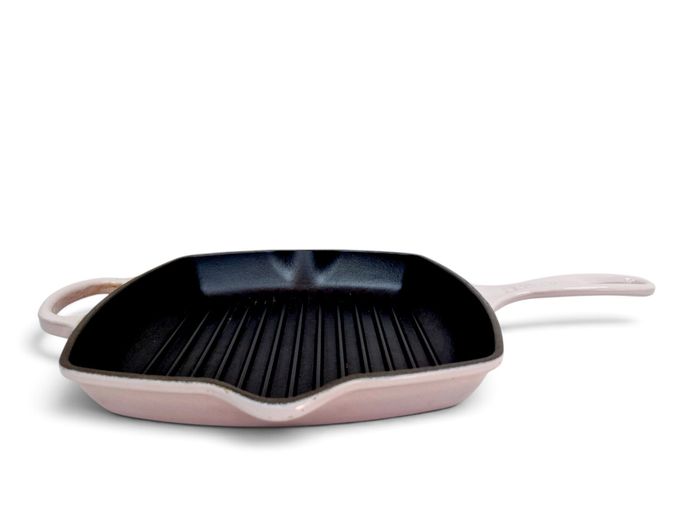 Le Creuset Enameled Cast Iron Square Grill Pan (26 cm) – Chiffon Pink