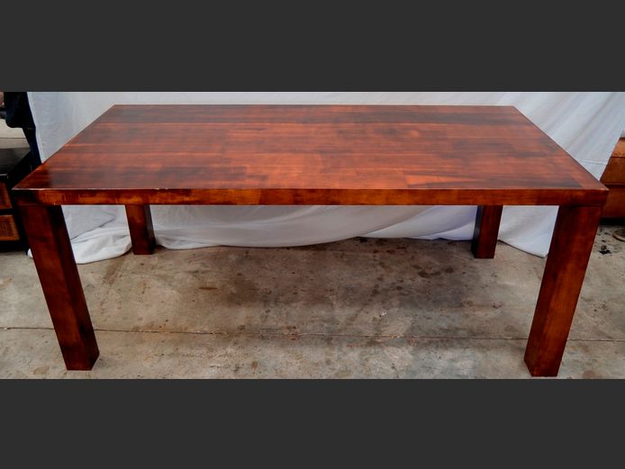 MAHOGANY 6-SEATER DINING TABLE, 180 x 90 x 75cm