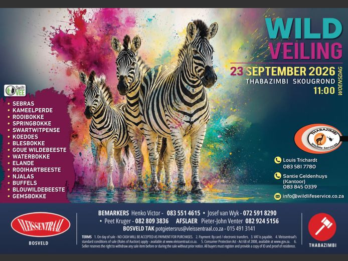 THABAZIMBI WILDLIFE SERVICES WILDVEILING 