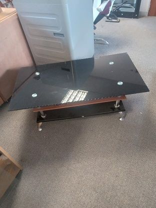 Glass coffee table