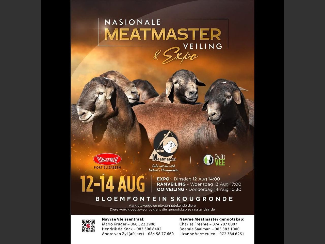 NASIONALE MEATMASTER OOIVEILING | SwiftVEE | South Africa’s Leading ...
