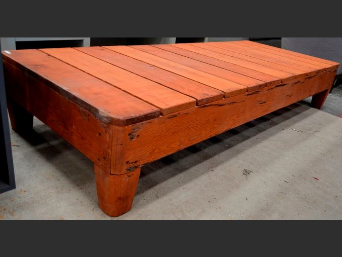 OREGON PINE SINGLE DIVAN [No mattress]