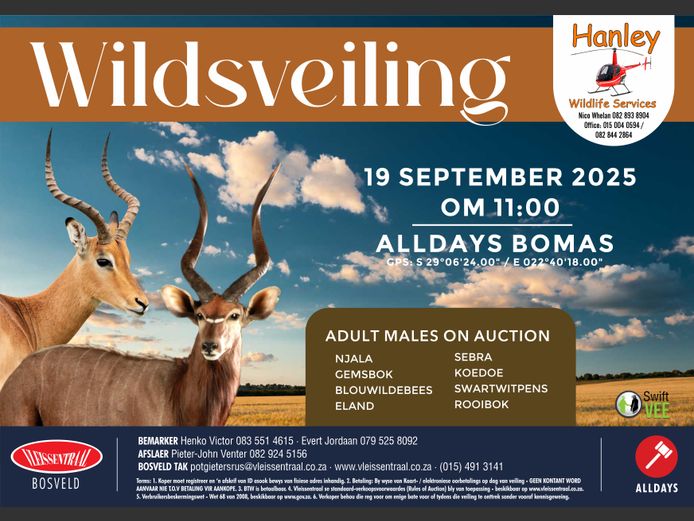 HANLEY WILDLIFE SERVICES WILDSVEILING