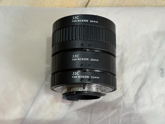 JJC Macro Extension Tube Set — Nikon F-Mount (12mm / 20mm / 36mm)