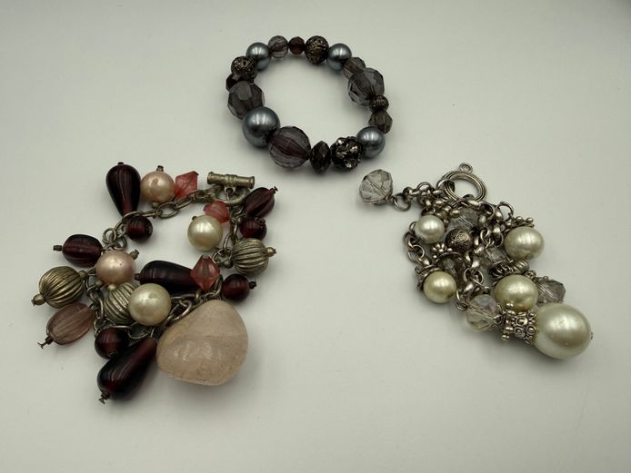 Set of two bracelets and charm