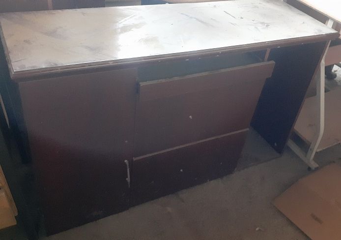 Dark-brown office drawer