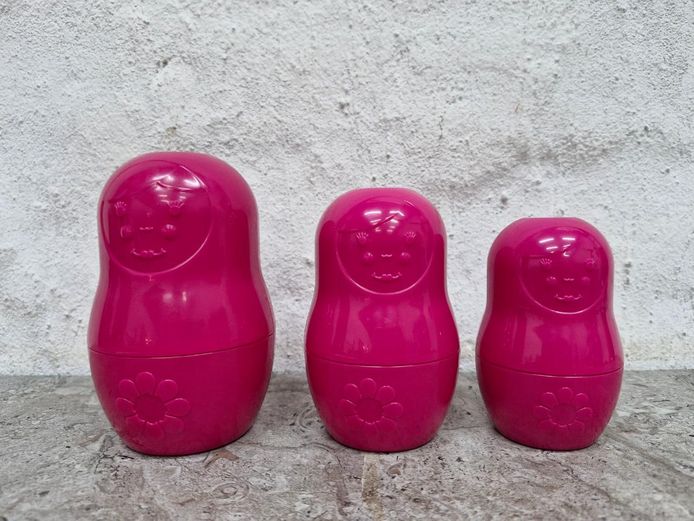 Matryoshka-Inspired Plastic Nesting Measuring Cups