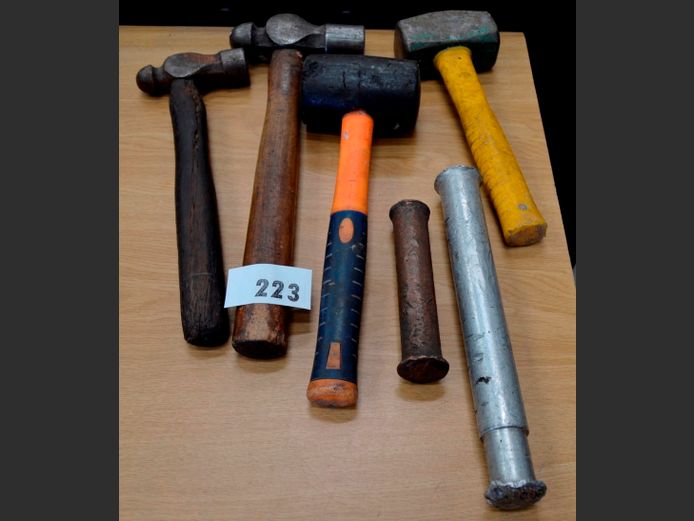 ASSORTED HAMMERS, etc