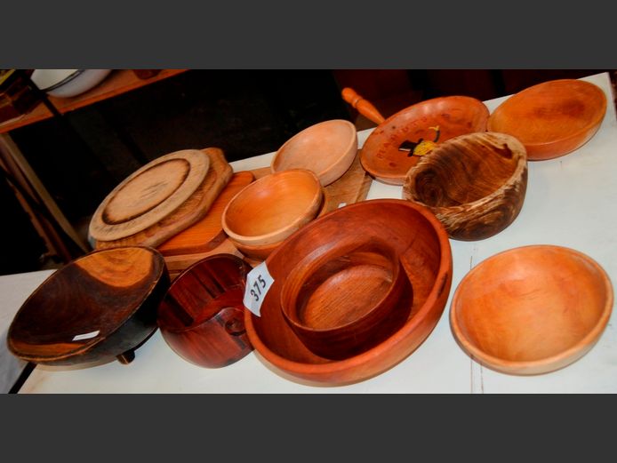PEANUT BOWL, WOODEN BOWLS, CHOPPING BOARDS, etc