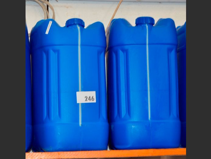 PAIR BLUE 20 LITRE PLASTIC CONTAINERS	