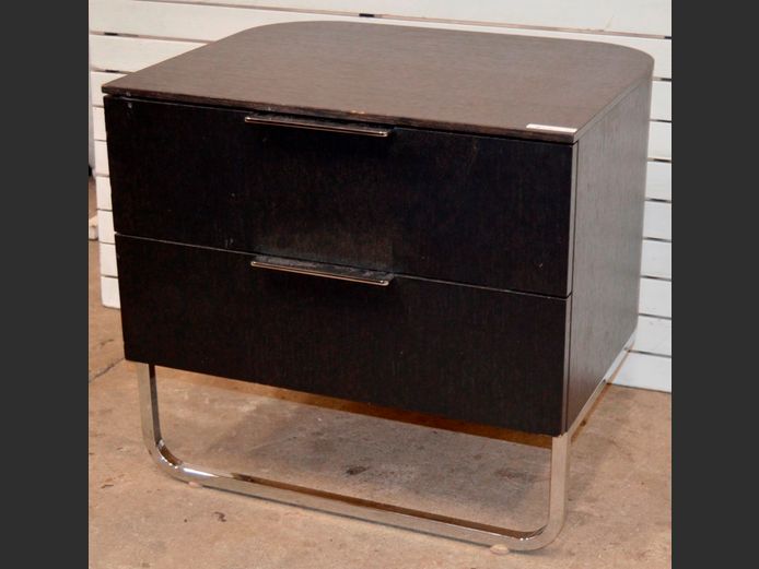 LIGNE ROSET 2-DRAWER BEDSIDE PEDESTAL, 50 x 40 x 46cm