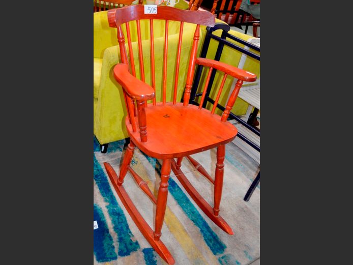 PINE ROCKING ARMCHAIR