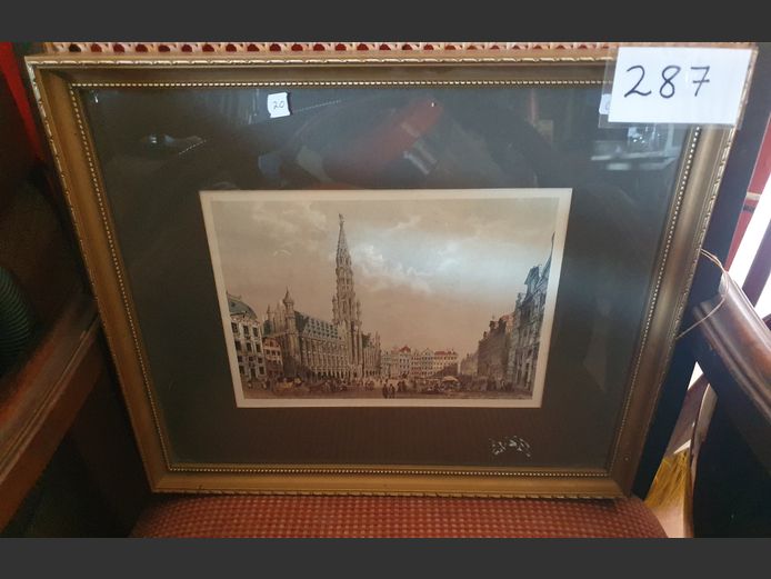 FRAMED PRINT "STREET SCENE"