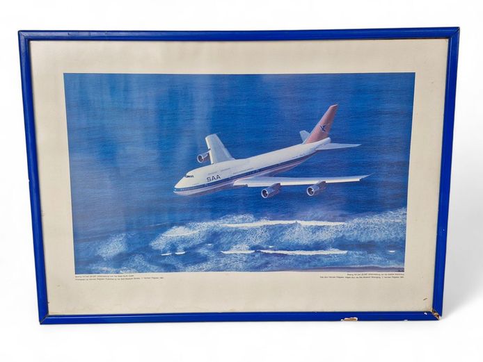 SAA Boeing 747 Aircraft Framed Print