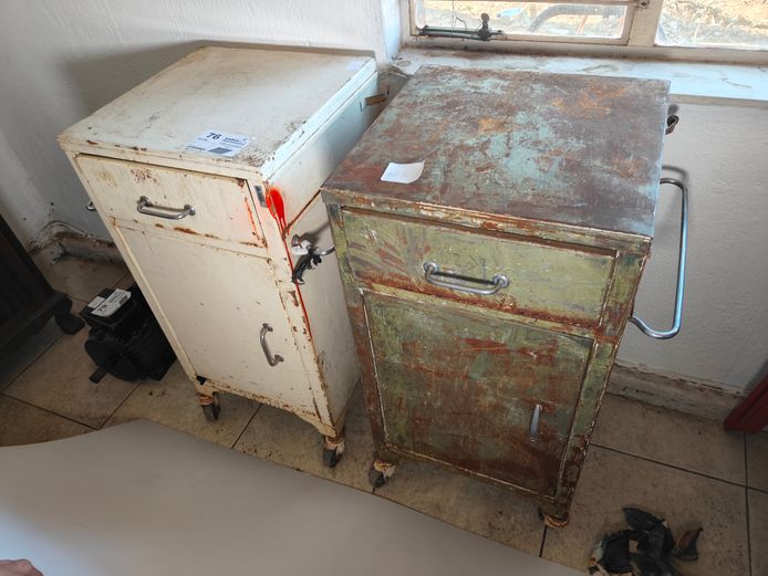 2 X STEEL CABINETS