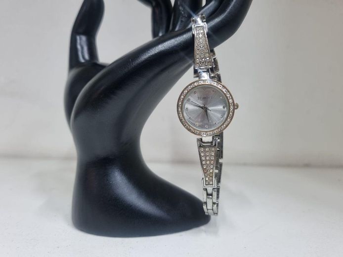 Tempo Ladies Crystal-Set Watch