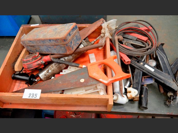 RIVET GUNS, GREASE GUN, SAWS, etc