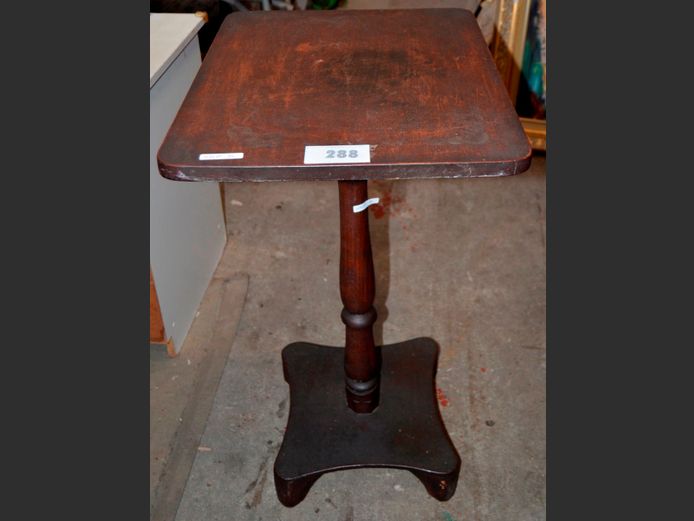 DARKWOOD OCCASIONAL TABLE, 51 x 41 x 77cm [Needs some TLC]
