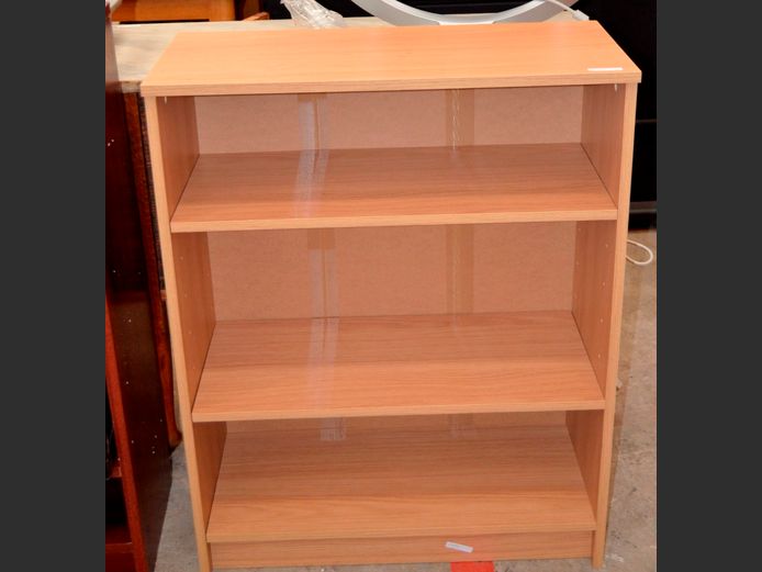 OAK FOIL 3-TIER BOOKSHELF, 67 x 30 x 86cm