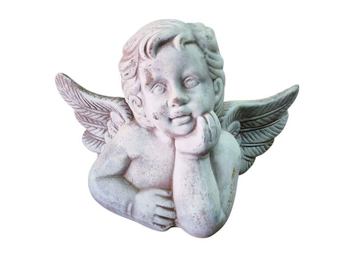 Decorative Cement Angel Head