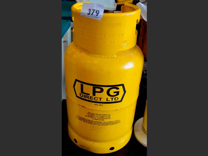 YELLOW 9kg LP GAS CYLINDER [UK Valve]