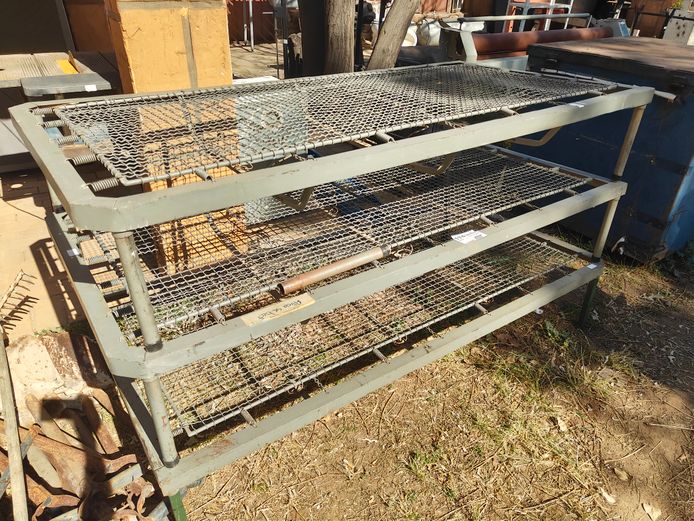3 X STEEL BEDS