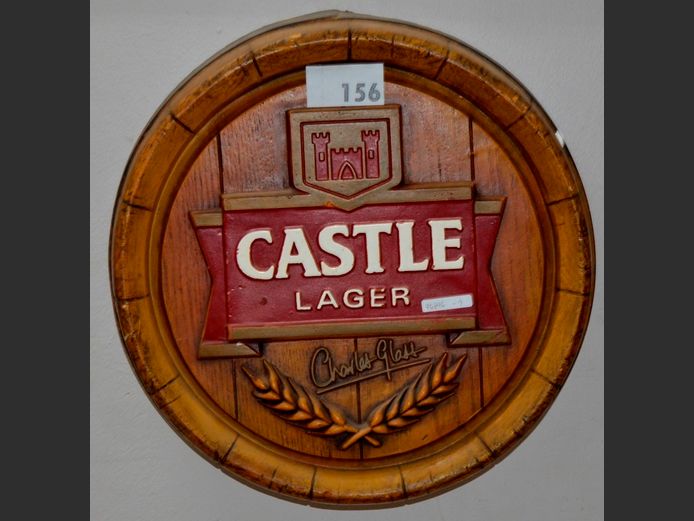 CASTLE LAGER BAR SIGN, 47cm Diameter