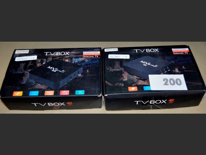 LOT OF 2: ANDROID 4K TV BOXES [Untested]