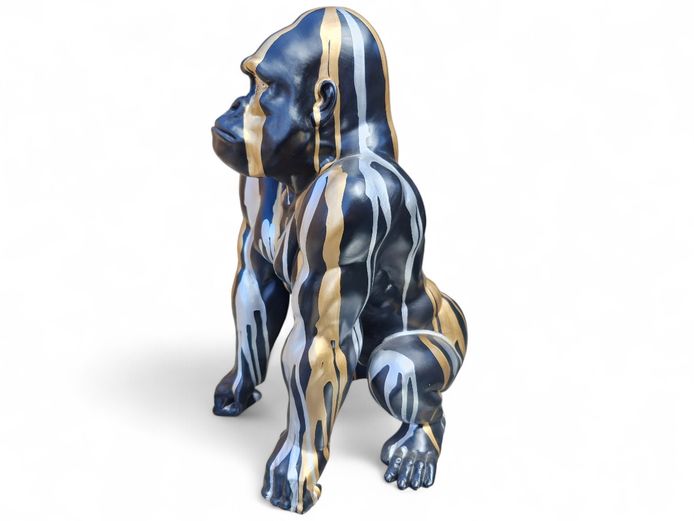 Large Contemporary Graffiti Gorilla Sculpture