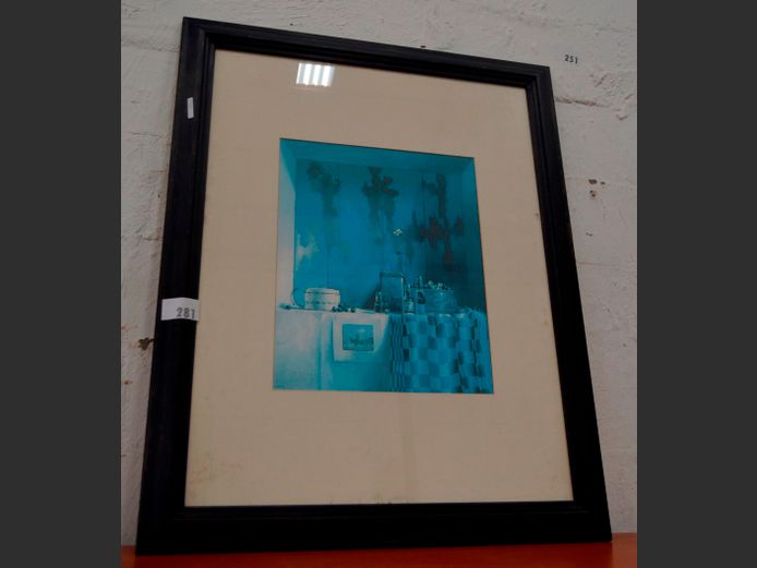 FRAMED PRINT "KITCHEN", 50 x 41cm
