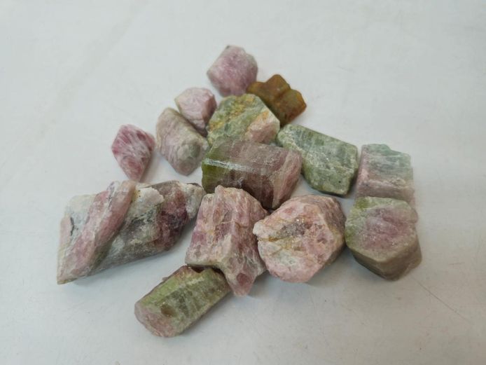 Natural Rough Tourmaline Mineral Specimen Lot