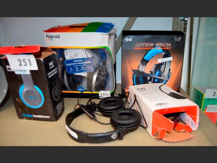 ASSORTED GAMING HEADPHONES & OTHERS [Untested]
