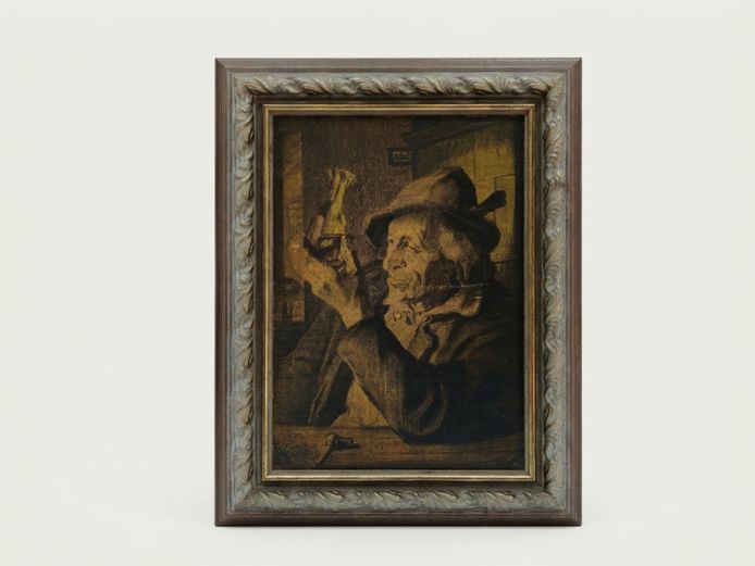 Dutch/Flemish Genre Style Fine Art Print After the Old Masters, Framed