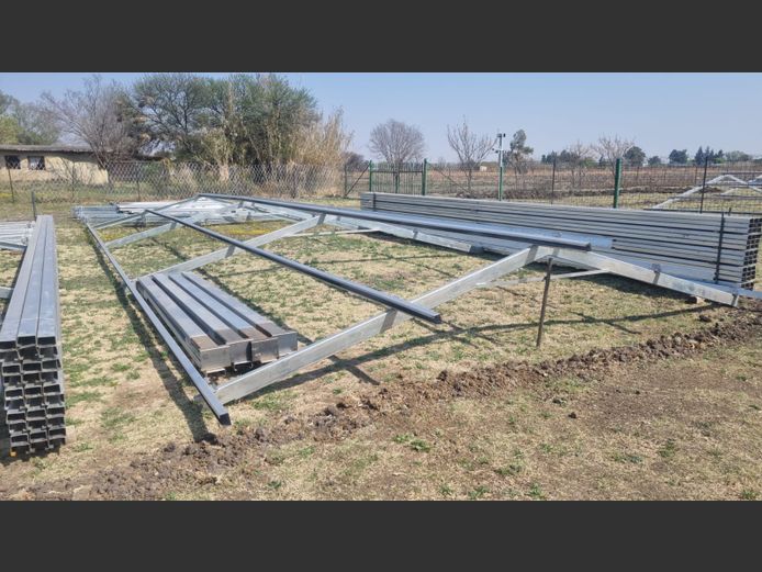 6mx13.5m steel structure with no zinc height 3m