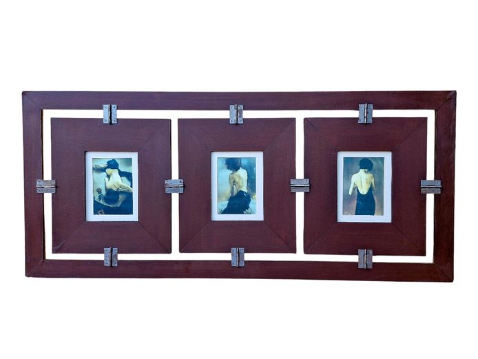 Triptych Picture Frame with Art Prints
