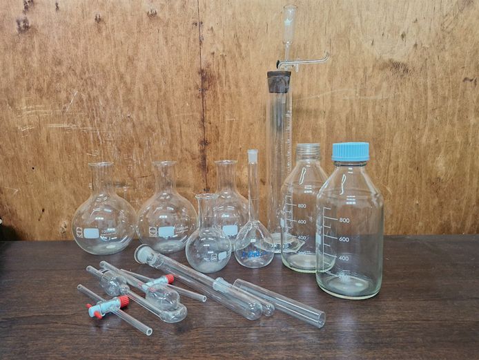 Vintage Schott Duran & Pyrex Laboratory Glassware Collection