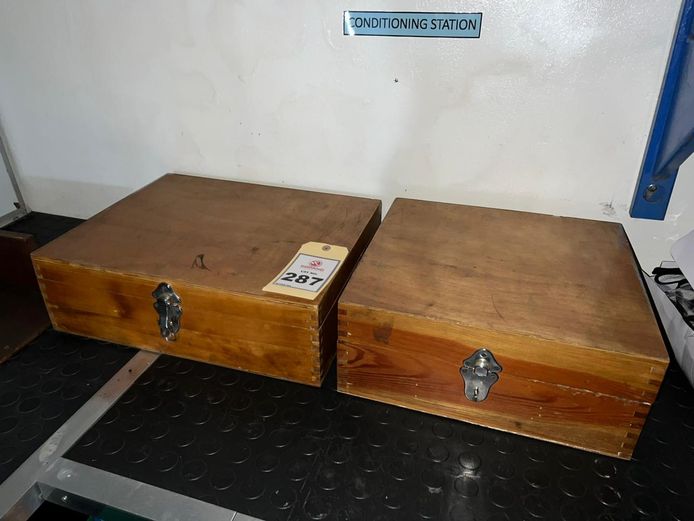 2 x Wooden boxes