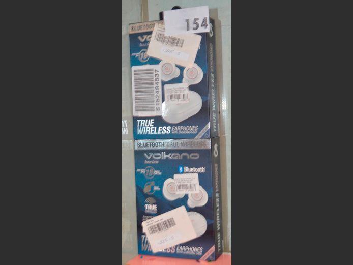 LOT OF 2: VOLKANO TAURUS BLUETOOTH EARPHONES [Untested]